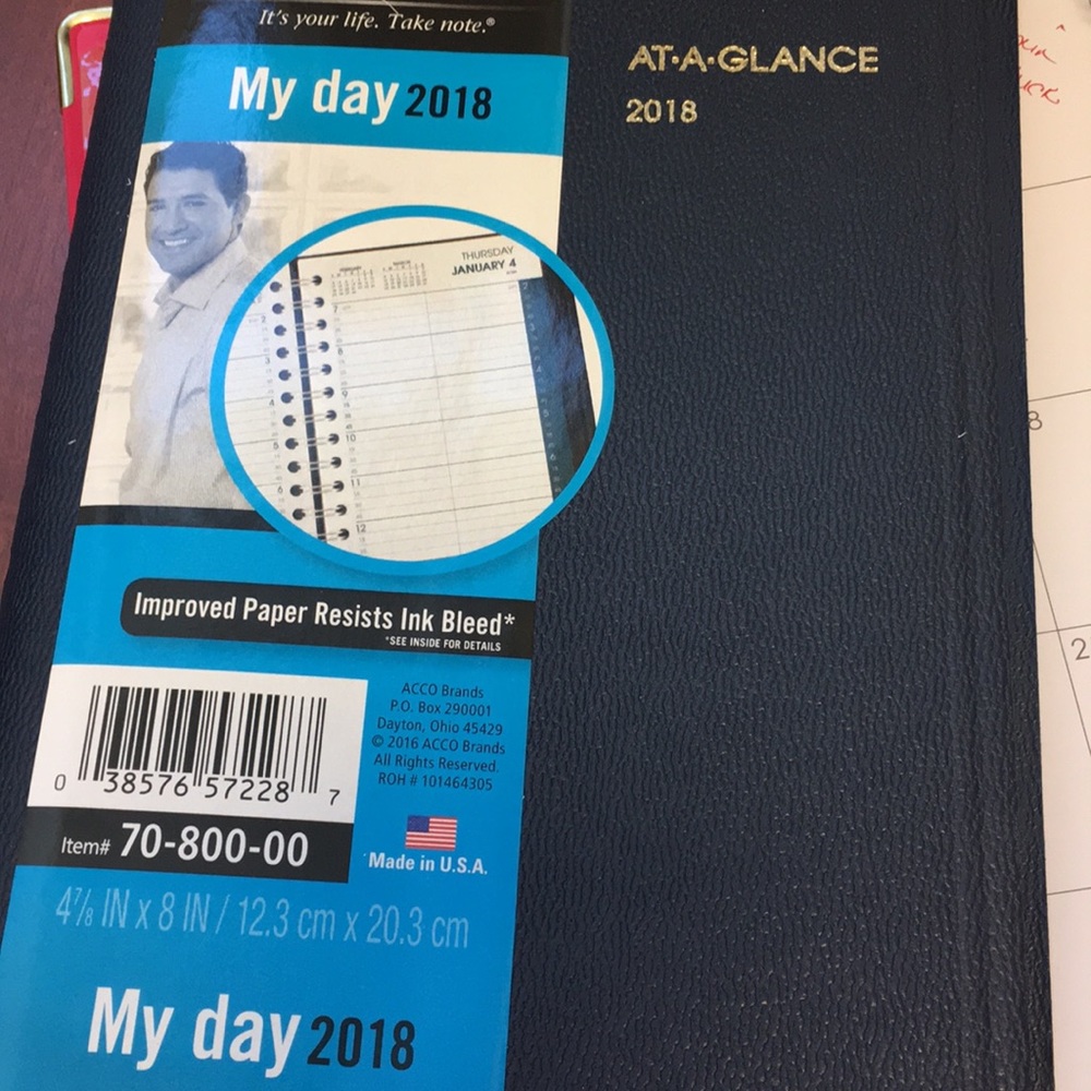 !!!!!!SOLD!!!!!Never used At-A-Glance 2018 Planner
